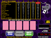 Play free online bonus poker