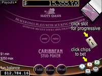 Play free online Caribbean Stud Poker