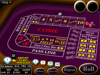 casino craps free game online in Canada
