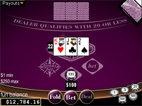 Play free online Vegas Three Card Rummy