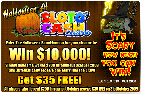 Halloween at Sloto'Cash Casino Halloween at Sloto'Cash Casino