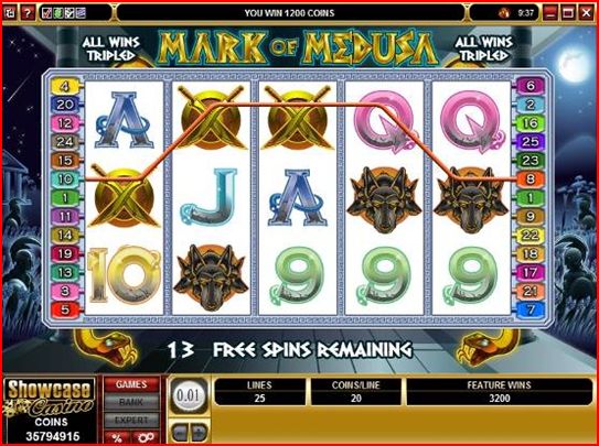 Mark of Medusa Video Slot Screenshot
