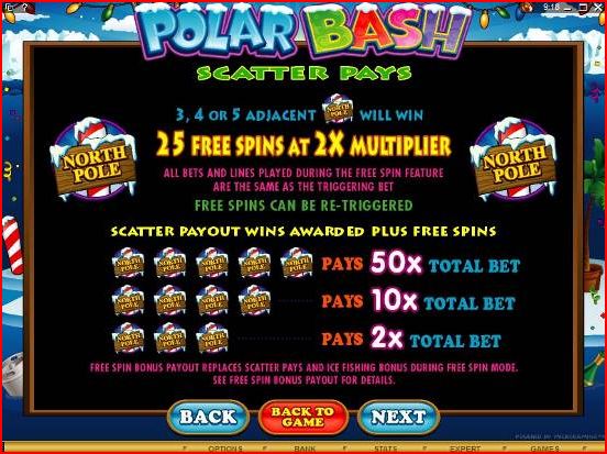 Polar Bash Video Slot Free Spins Screenshot