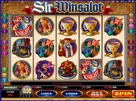 Sir Winsalot Video Slot