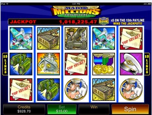 major millions progressive slots