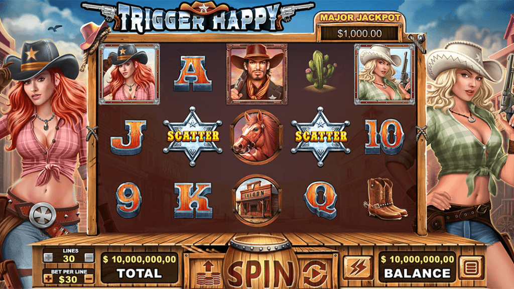 Trigger Happy Slot Game Screenshot