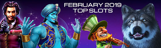 most played casino games Feb 2019
