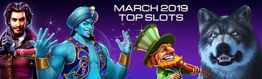 Most played Slot Games March 2019