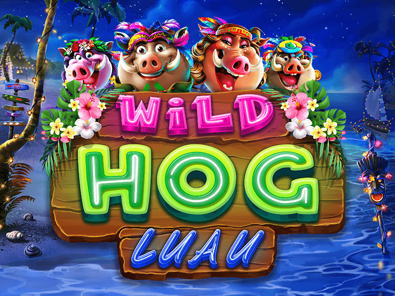 Wild Hog Luau Slot Game Artwork