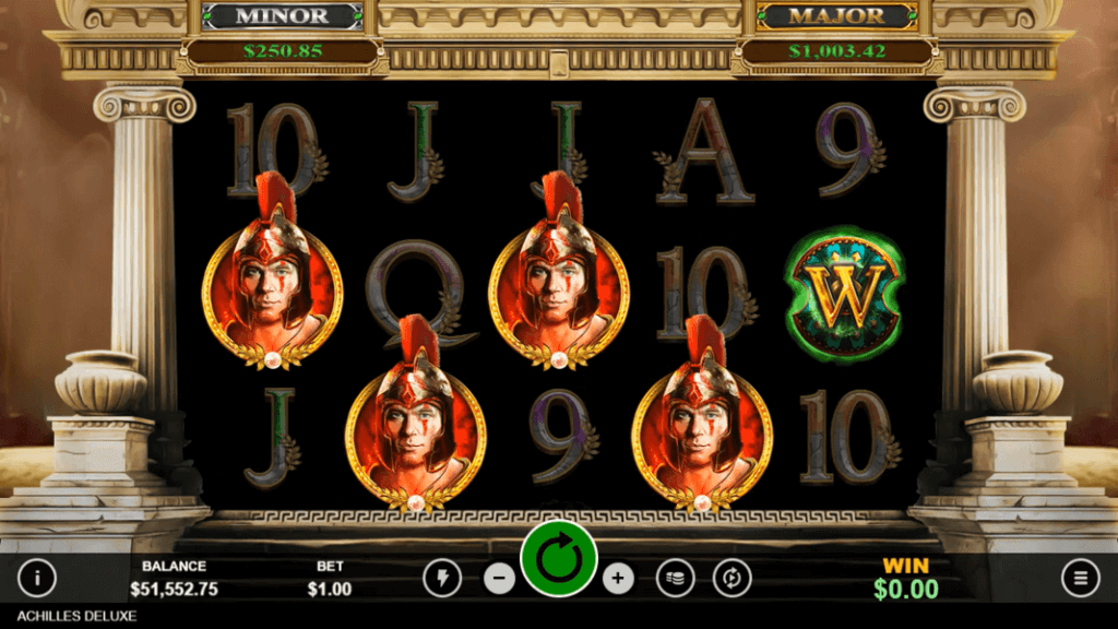 Achilles Deluxe Slot Game Desktop Screenshot