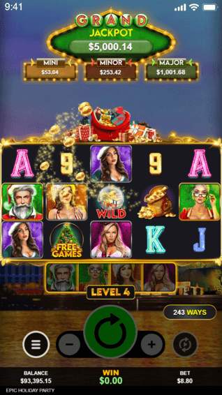 Epic Holiday Slot Game iPhone version screenshot