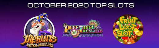 Most played Casino Slot games of October 2020