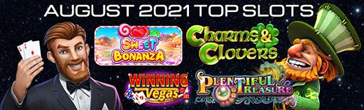 Most popular slots - August 2021