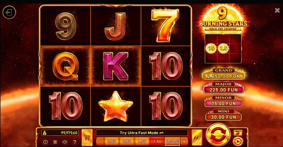9 Burning Stars Slot