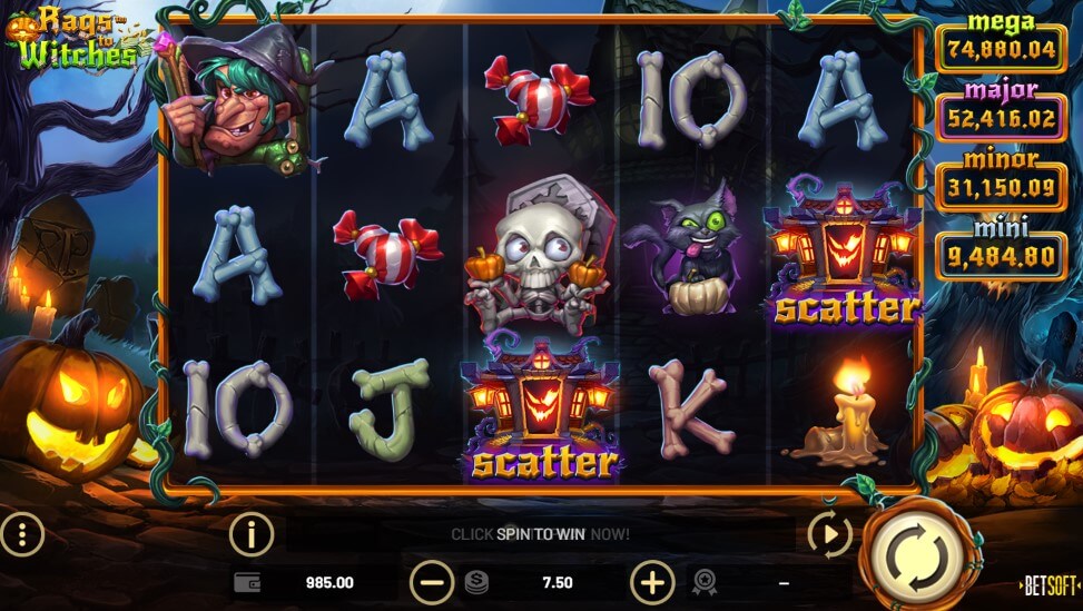 Rags to Witches Slot Game