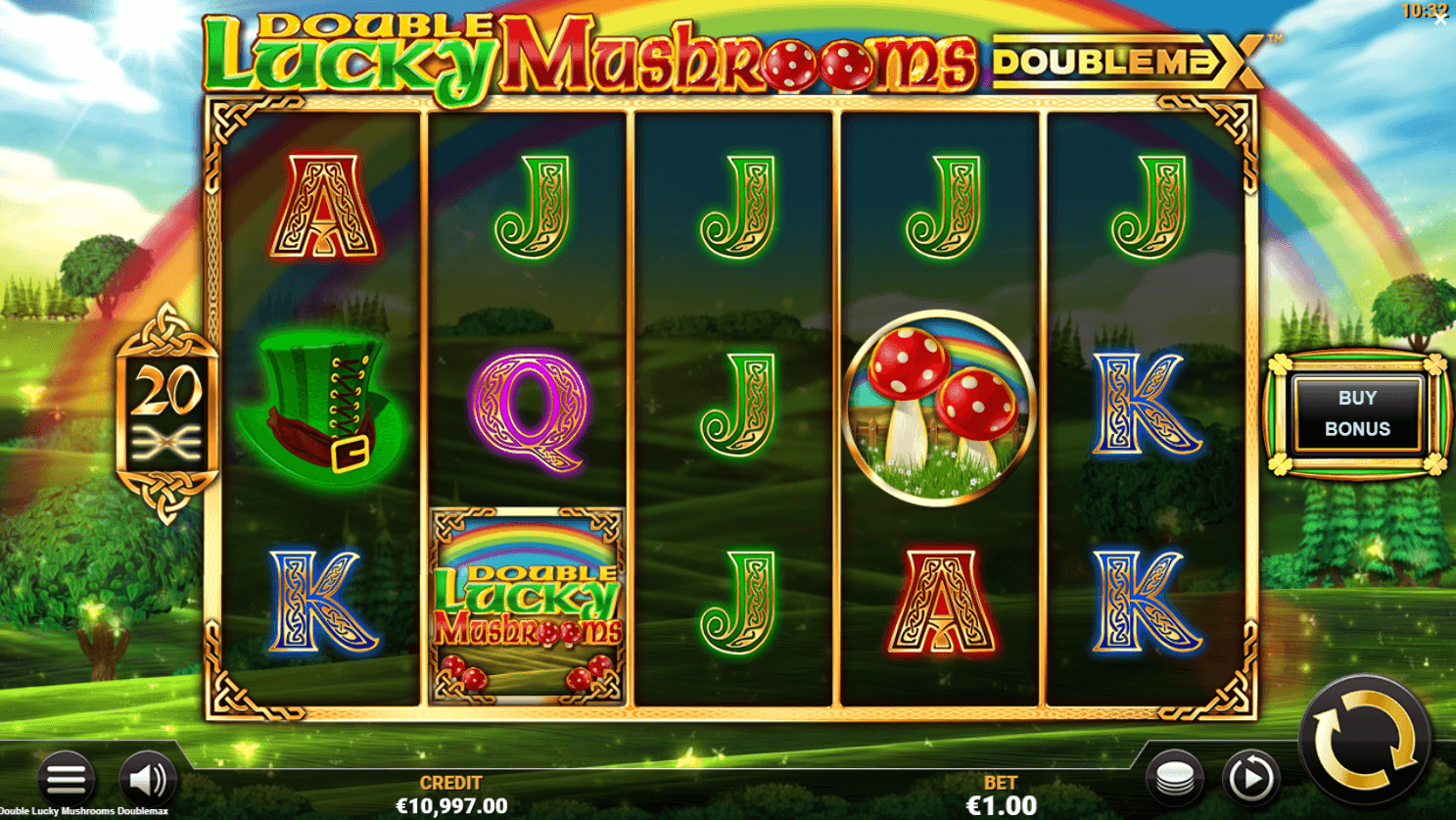 Double mushroom mega slot