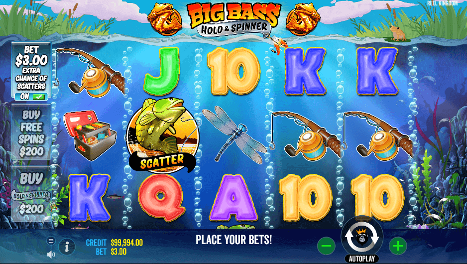 Big Bass Bonanza, Hold & Spinner Slot Game