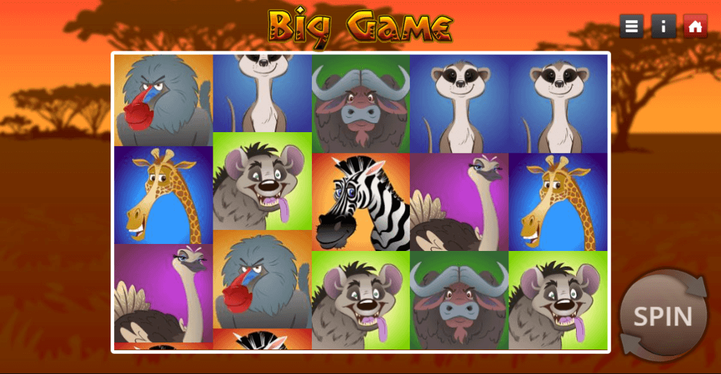 Big Game slot game screenshot