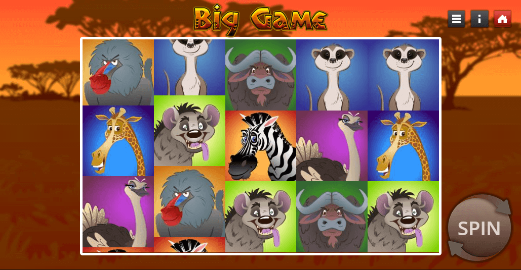 Big Game slot game screenshot