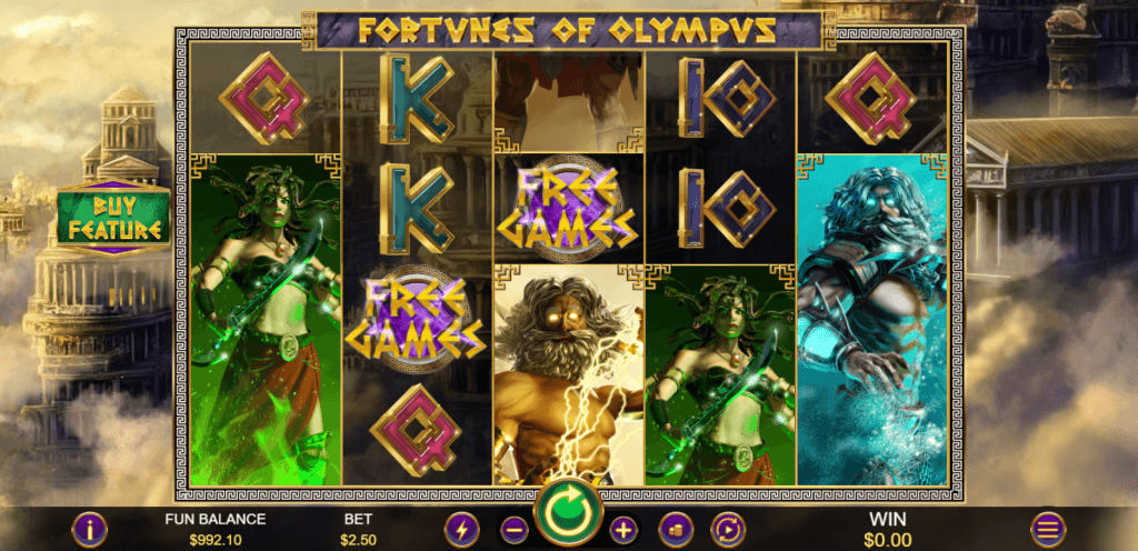 Fortunes of Olympus Slot Game by Spinlogic