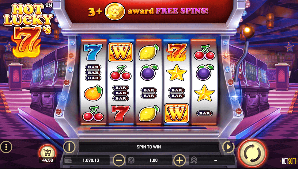 Hot Lucky 7's slot game