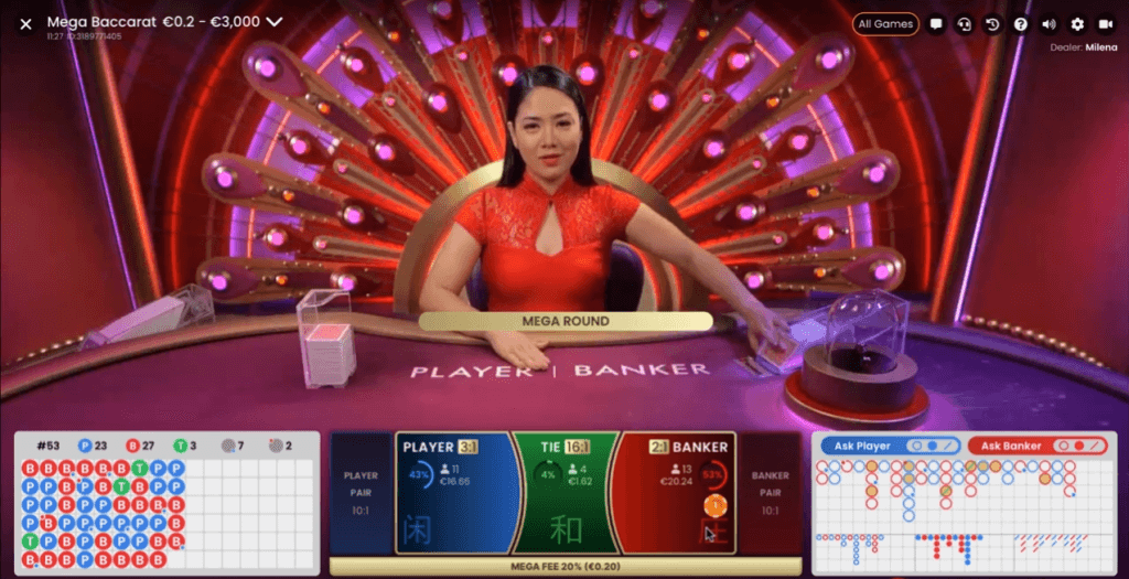 Mega Baccarat by Pragmatic Play