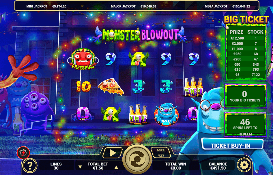 Monster Blowout Slot Game