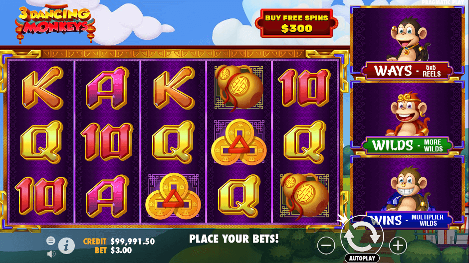 3 Dancing Monkeys Slot Game