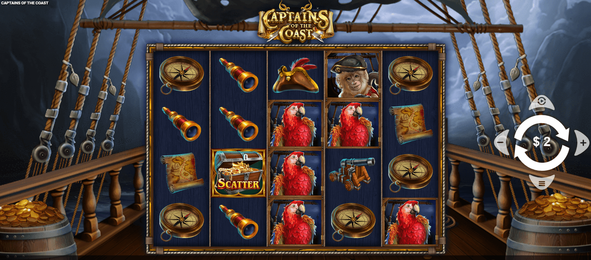 Captains of the Coast Slot Game