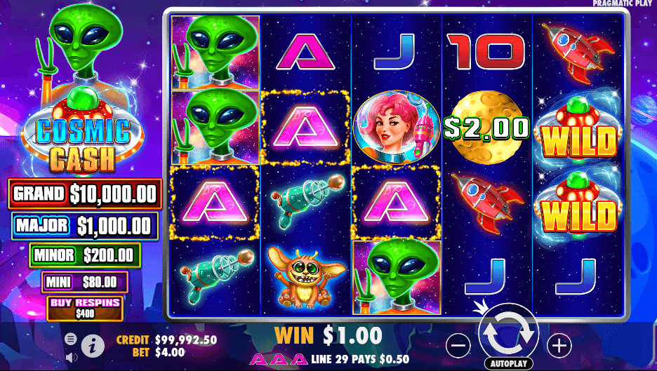 Cosmic Cash Slot Game