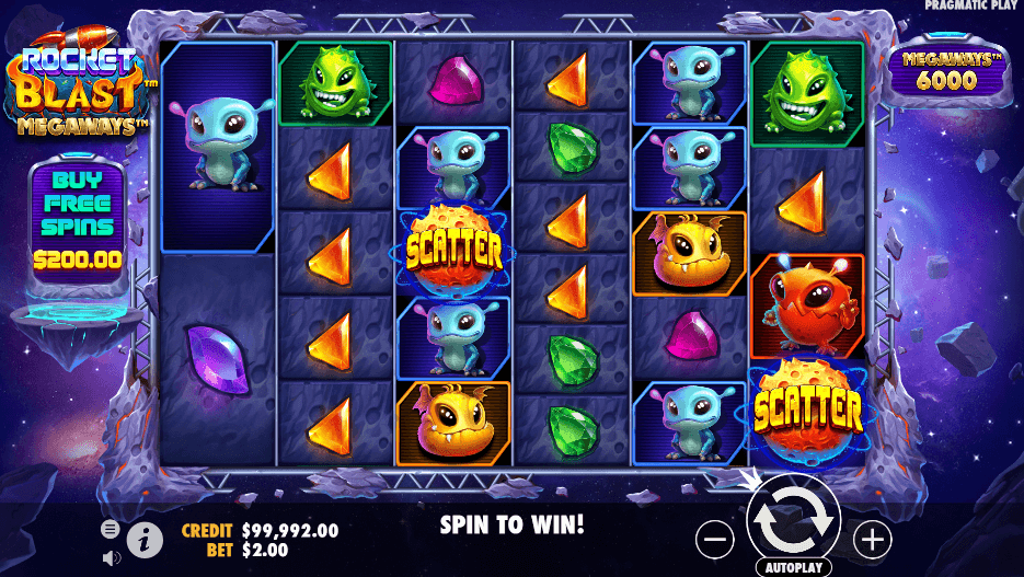 Rocket Blast Megaways Slot game