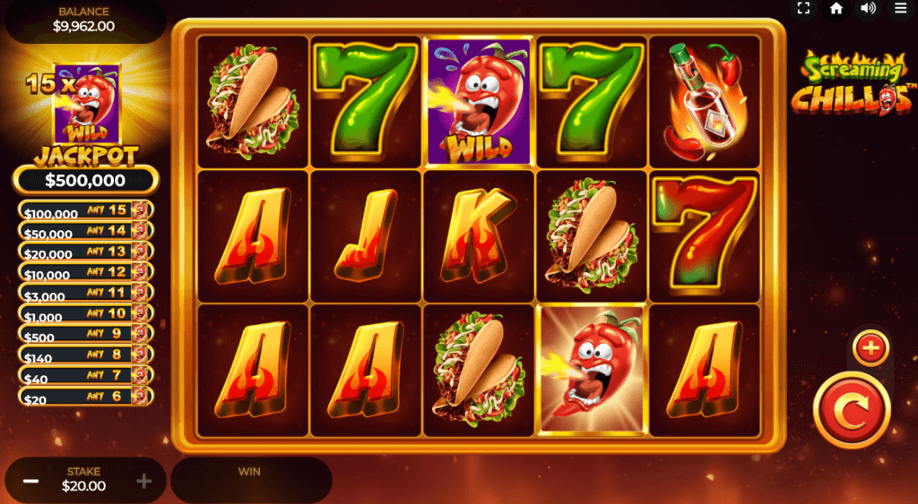 Screaming Chillis Slot Game