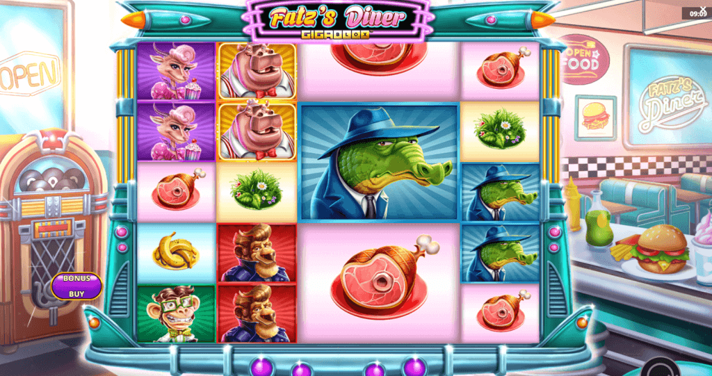 Fatz's Diner Gigablox Slot Game