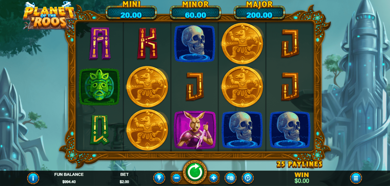 Planet of the Roos Slot Game