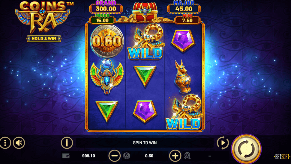 Coins of Ra Hold and Win