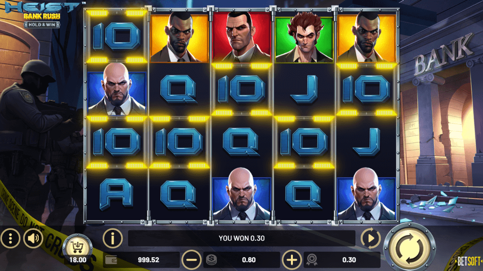 Heist Bankrush hold and win