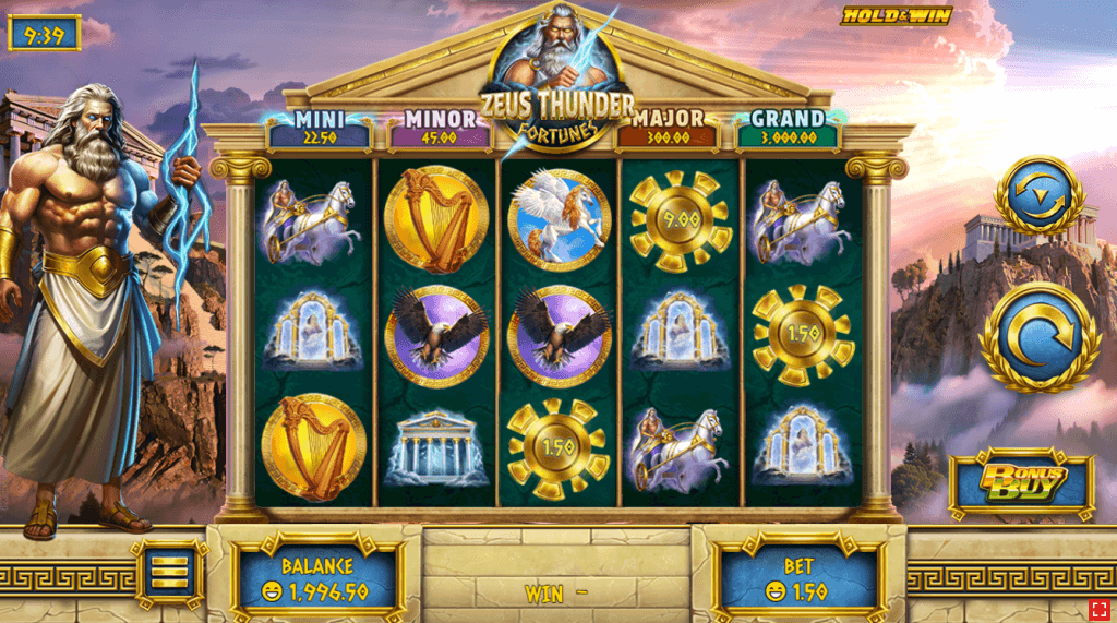 Zeus Thunder Fortunes Slot Game