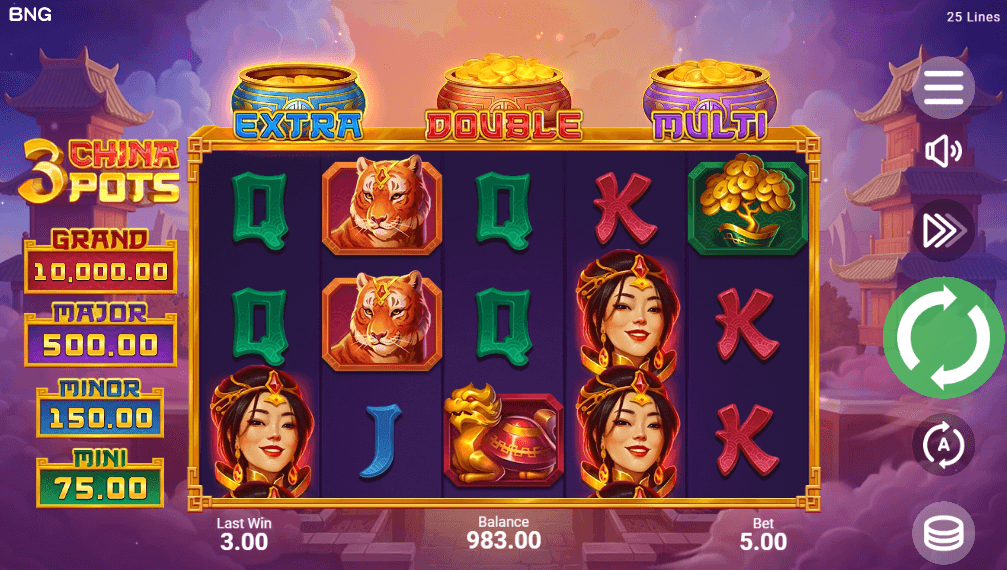 3 China Pots Slot Game