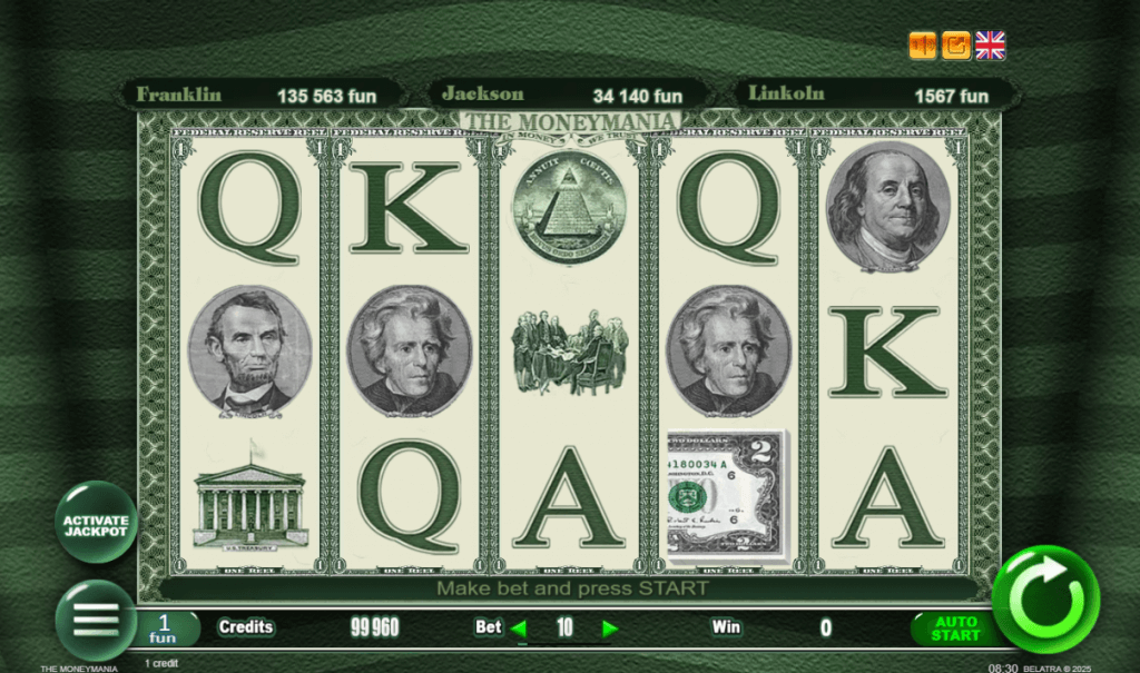 The MoneyMania Slot Game