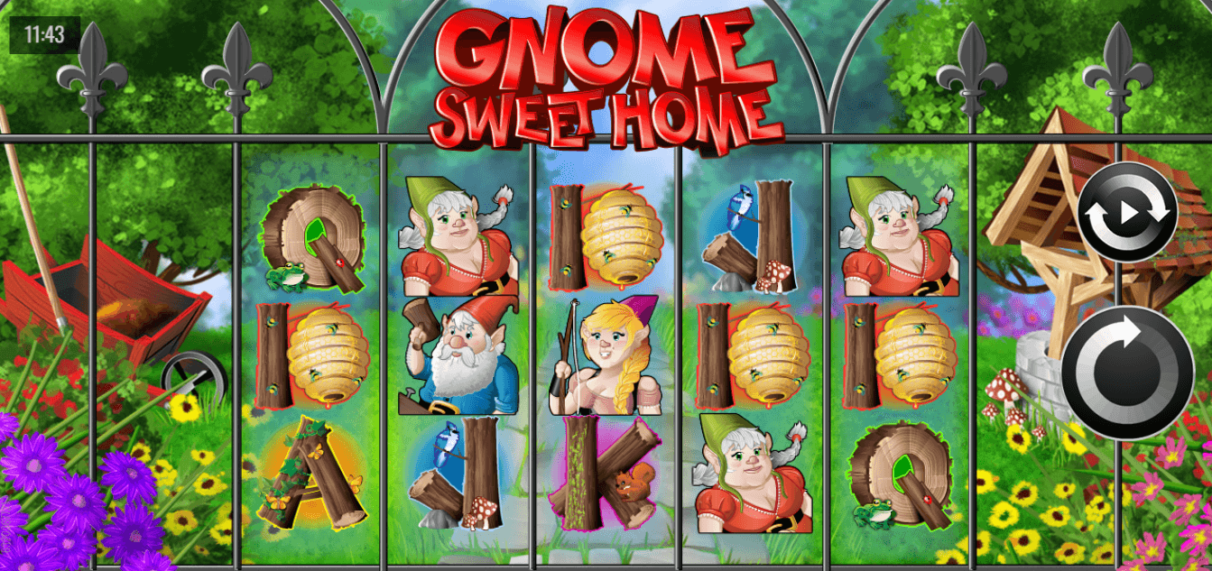 Gnome Sweet Home slot game screenshot