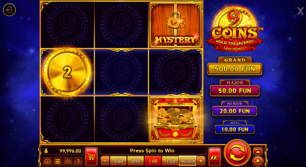 9 Coins slot game screenshot