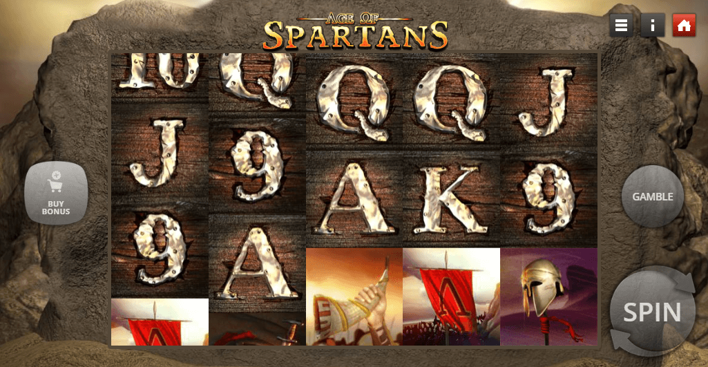 Age of Spartans Slots game screenshot