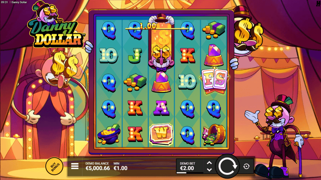 Danny Dollar Slot Game screenshot
