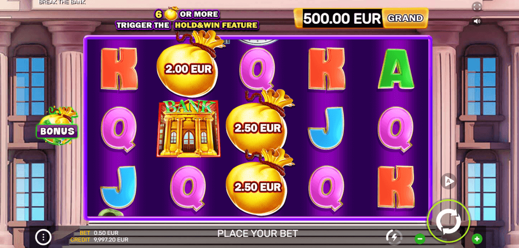 Break The Bank Slot Game screenshot