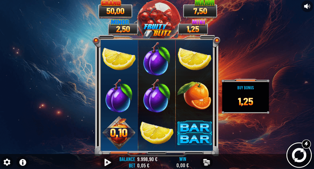 Fruitty Blitz slot game screenshot
