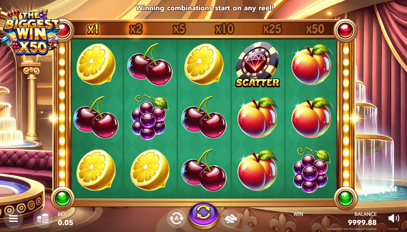 The Biggest Win X50 game screenshot