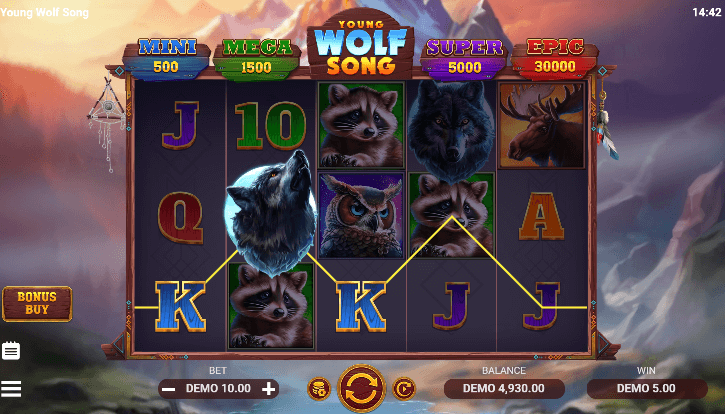 Young Wolf Song game screenshot