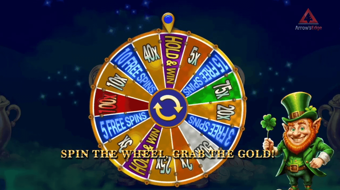 Leprechaun's wheel of gold screenshot
