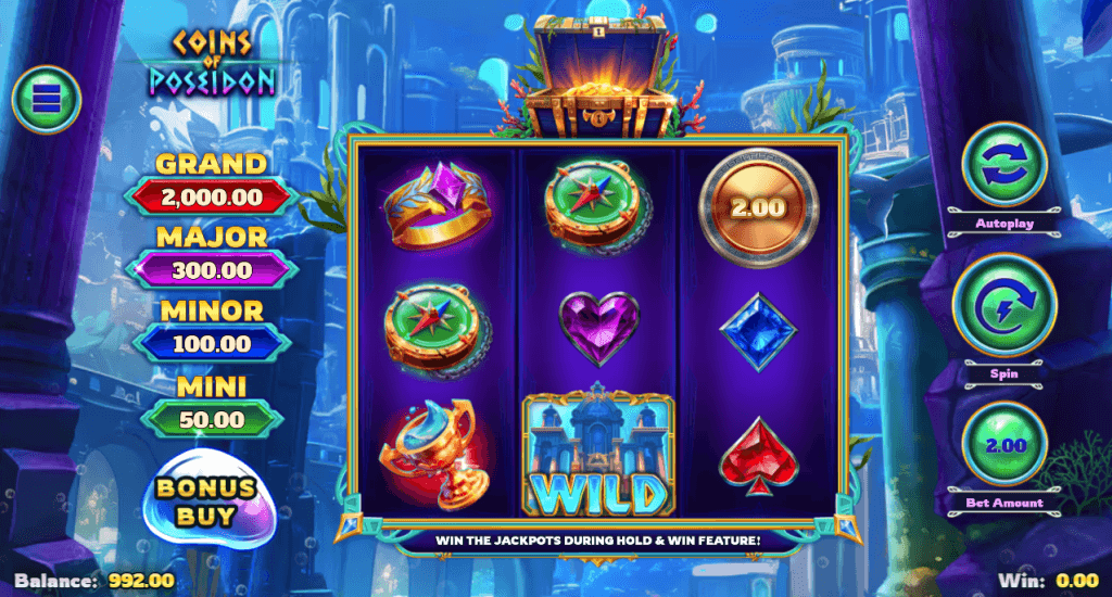 Coins of Poseidon game screenshot
