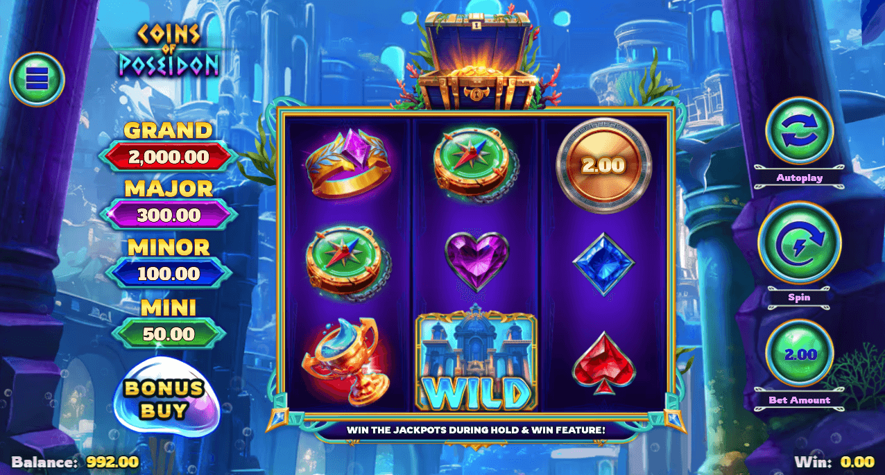 Coins of Poseidon game screenshot